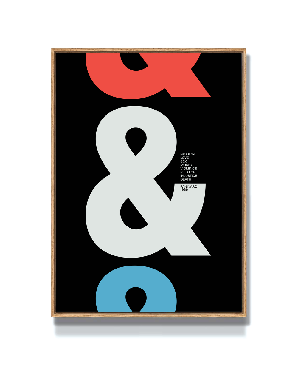 AMPERSAND TRI - RED WHITE BLUE PRINT