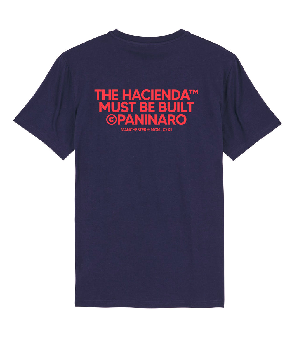 'THE HACIENDA MUST BE BUILT' - NAVY TSHIRT