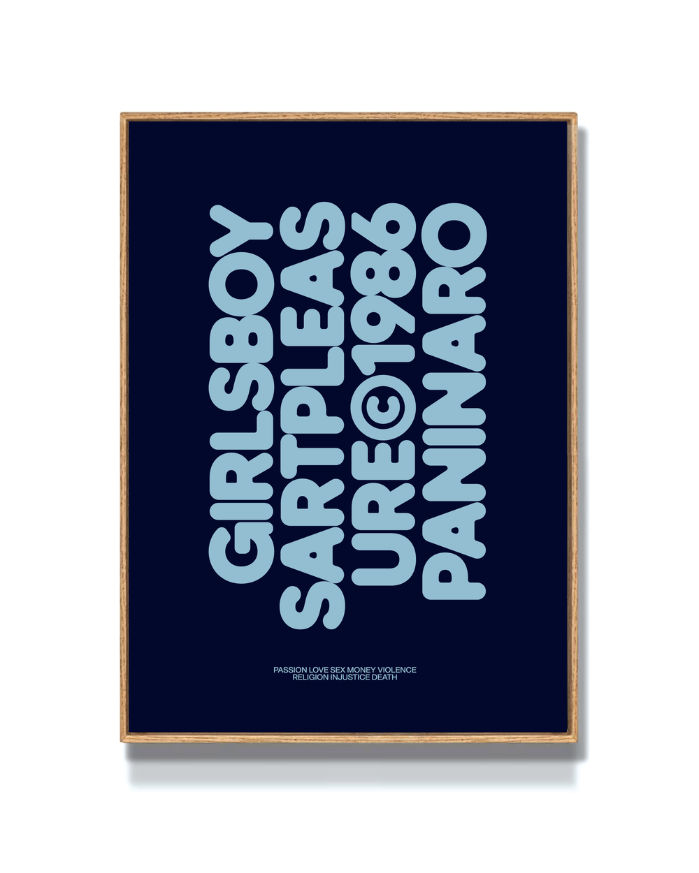 GIRLS BOYS ART PLEASURE - NAVY PRINT