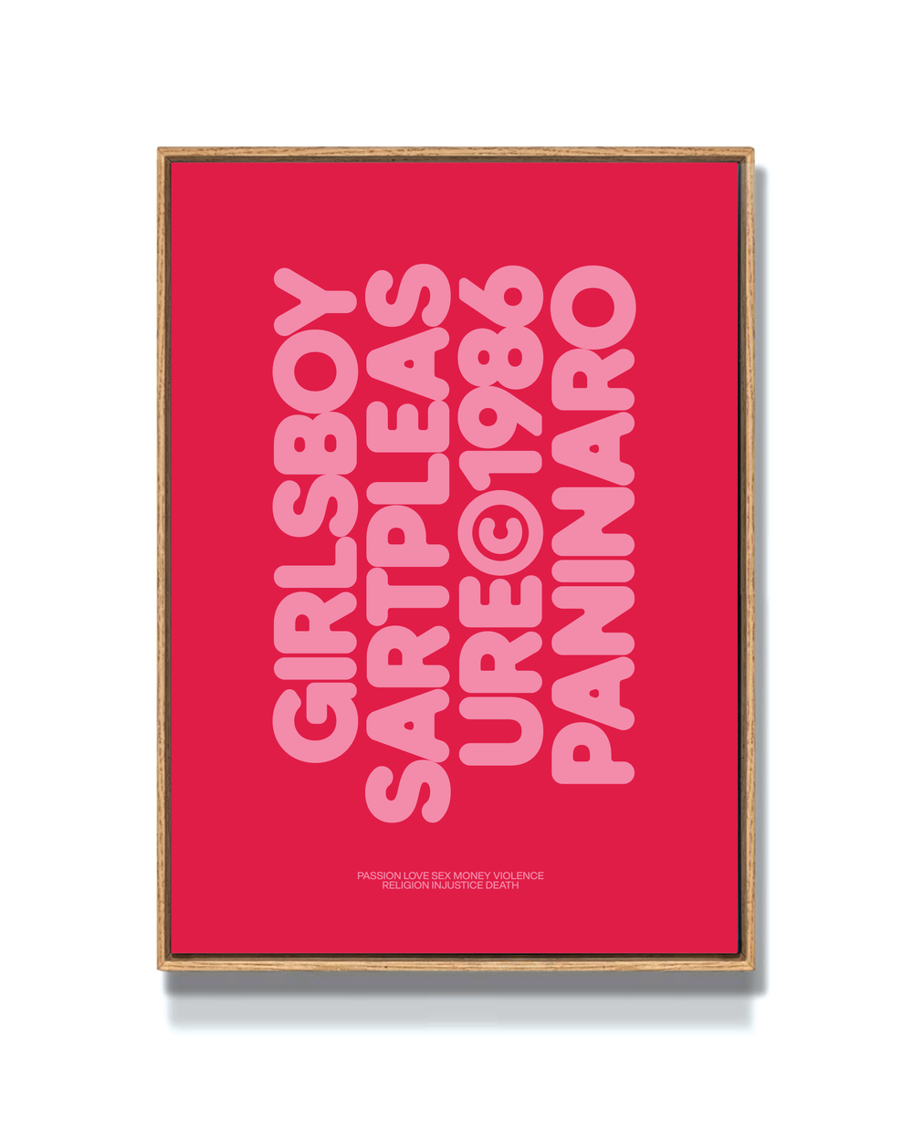 GIRLS BOYS ART PLEASURE - RED PRINT