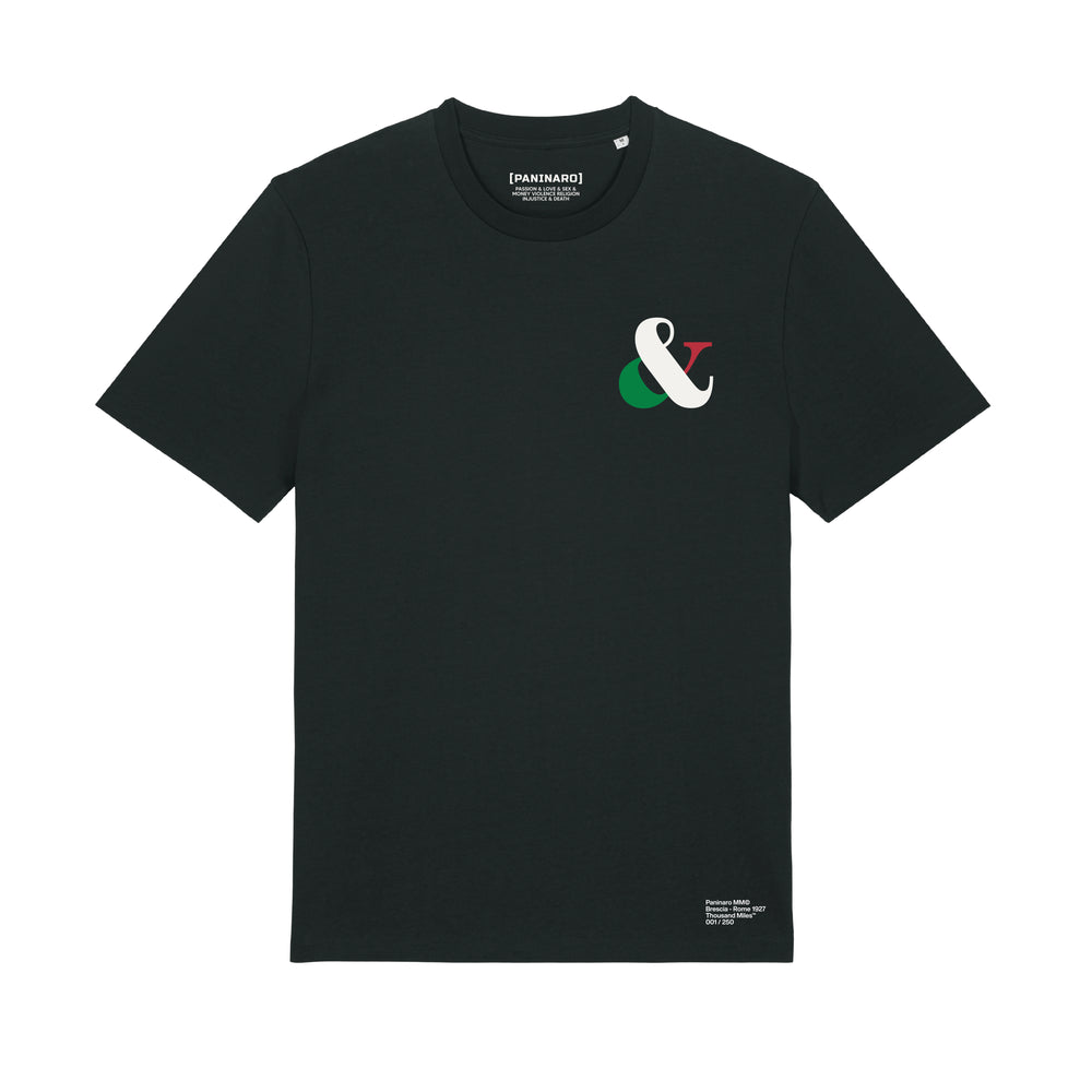 ITALIAN AMPERSAND - BLACK TSHIRT