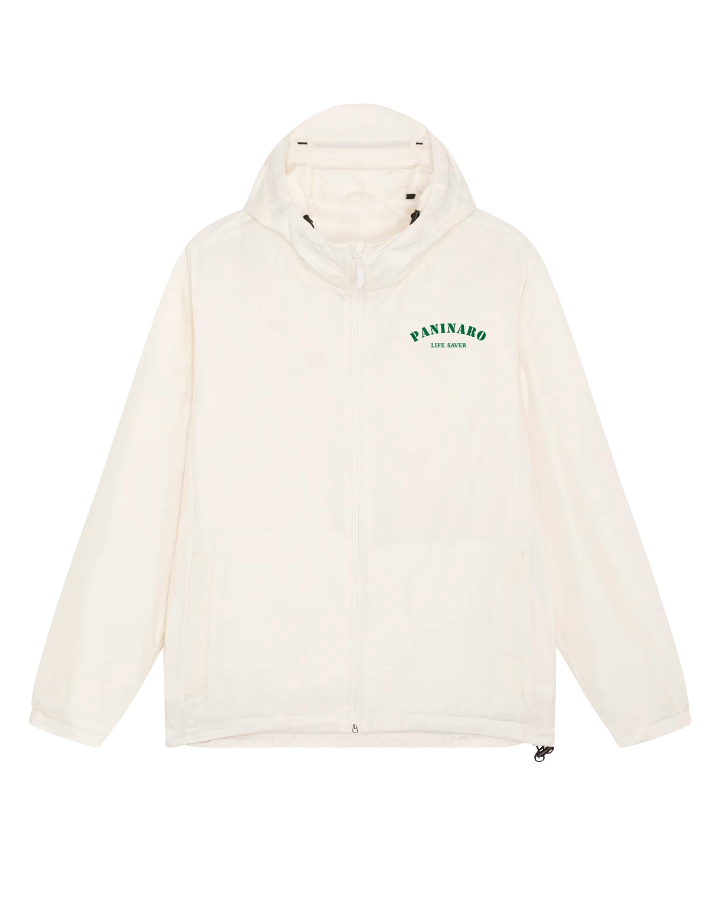 
                  
                    LIFE SAVER - HOODED JACKET - OFF WHITE / RACING GREEN
                  
                