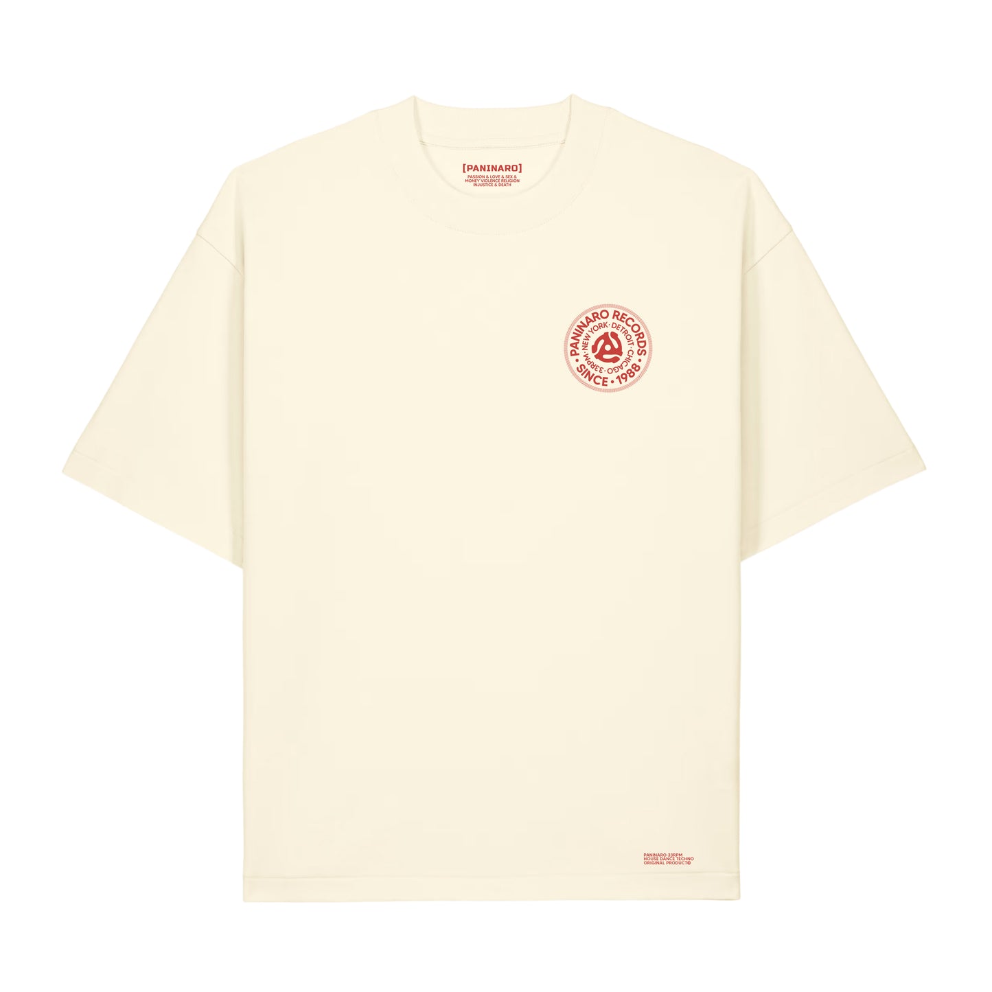 
                  
                    PANINARO RECORDS - HOUSE MUSIC - CREAM TSHIRT
                  
                